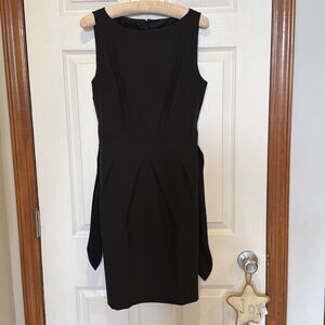 Ann Taylor Women’s Black Wool Sleeveless Dress with Belt Size 4